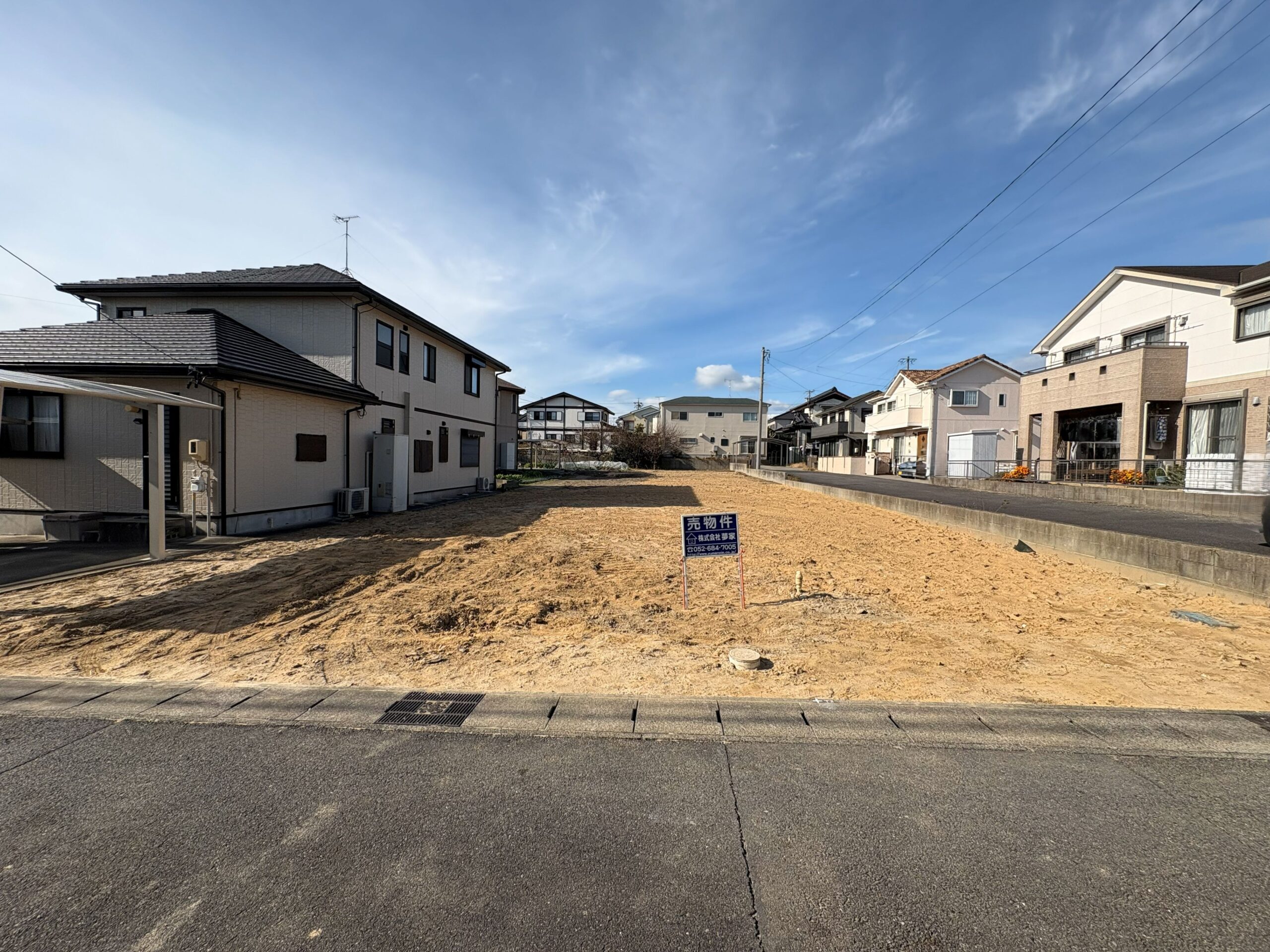 武豊町桜ケ丘三丁目　☆土地　A区画☆　建築条件なし　坪単価20.4万円